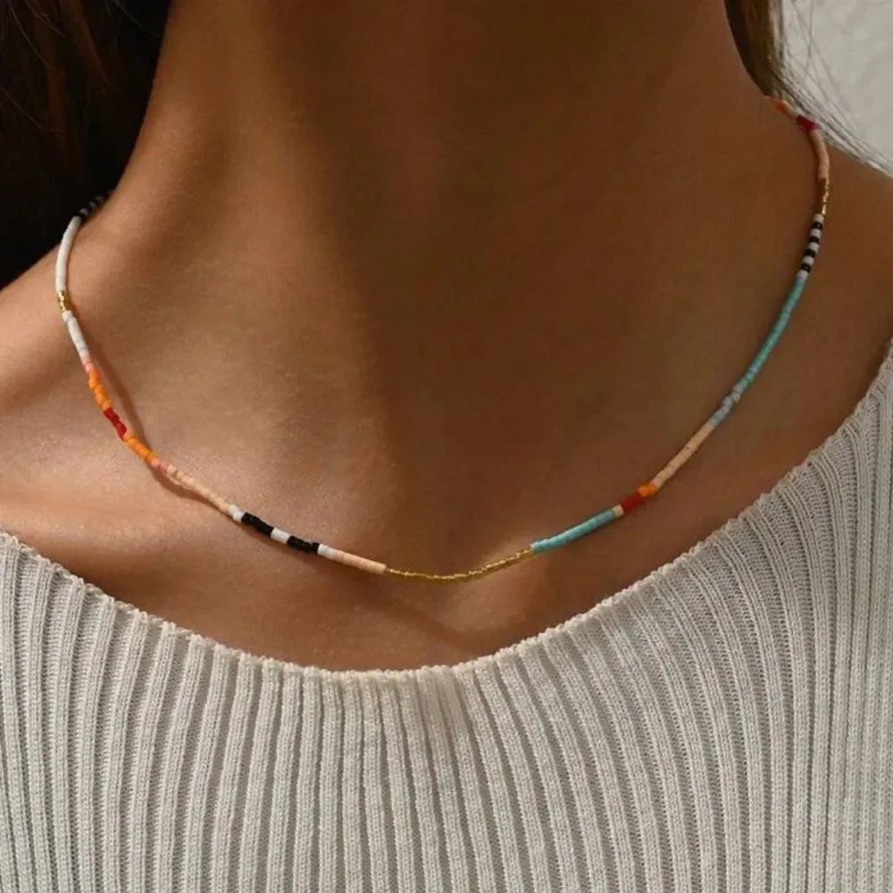 Multicolor Beaded Necklace #2014
